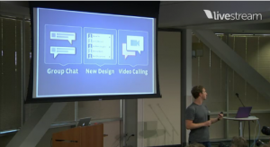 Facebook Mark Zuckerberg Videochat