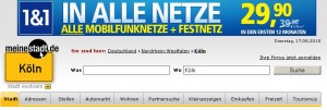 meinestad.de Header vor Relaunch