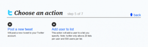 ifttt choose an action