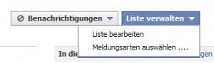 Facebook Freundesliste verwalten