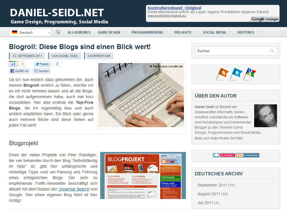 Daniel Seidl Blog