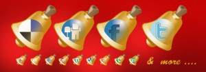 Christmas Bell Social Media Icons