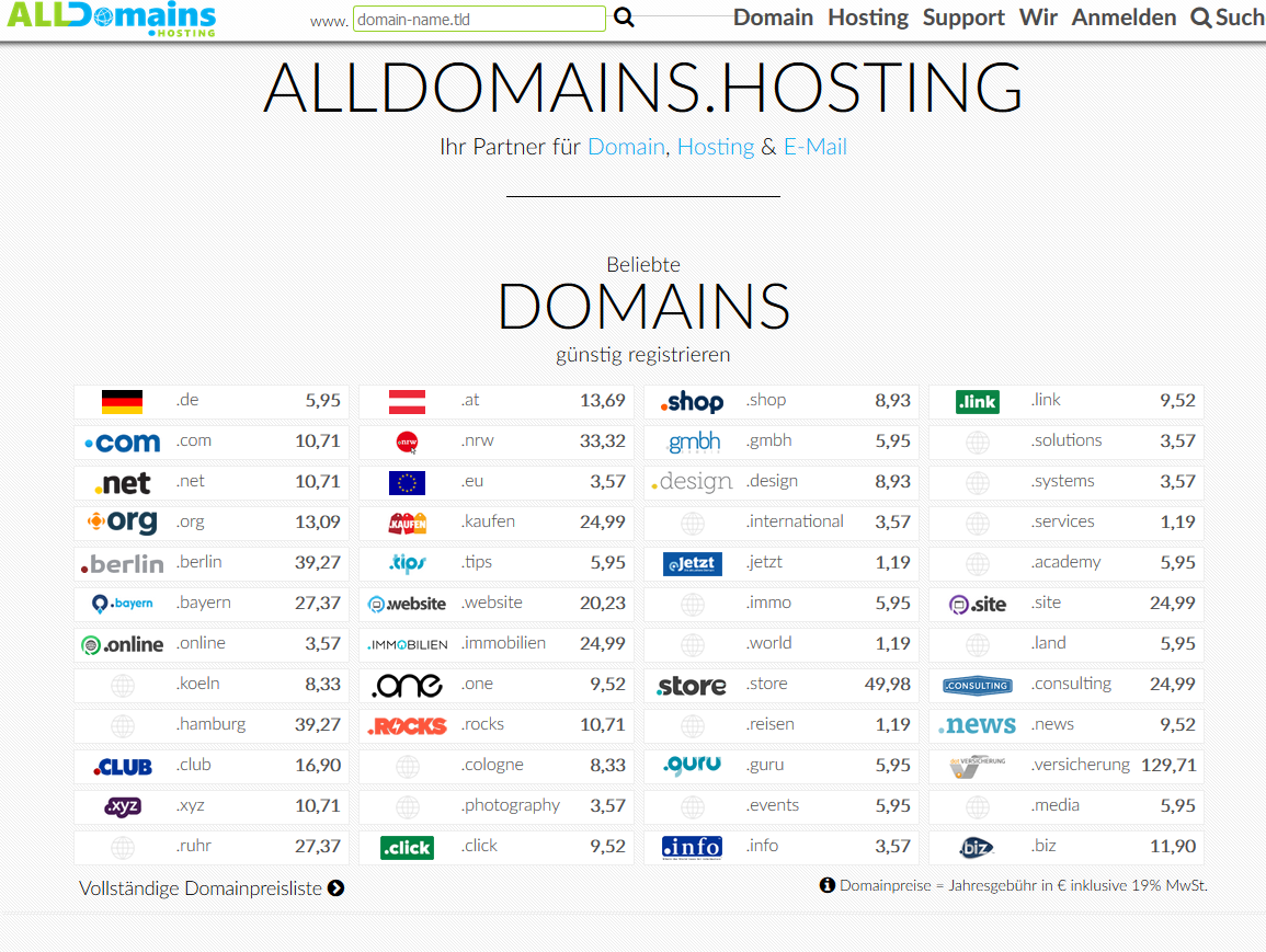 alldomains hosting