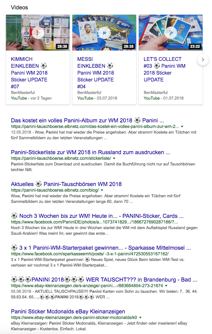 Fussball Emojis SERP panini ebay kleinanzeigen